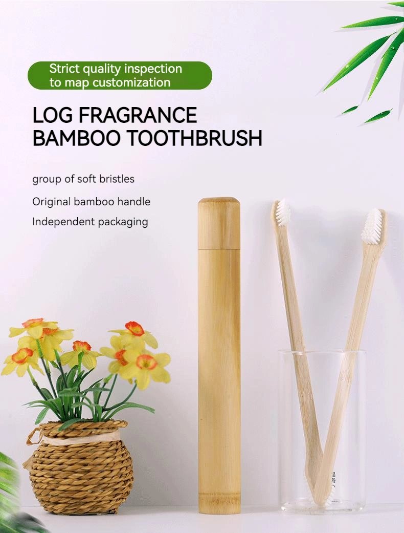 Small Dog &amp; Cat Disposable Bamboo and Wood Toothbrush 360 Degree Deep Clean Oral Hygiene Pet Toothbrush