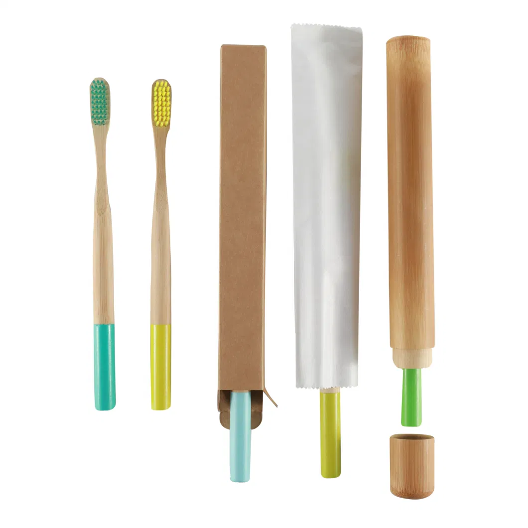 Biodegradable Eco-Friendly Round Shape Adult/Kids Bamboo Toothbrush