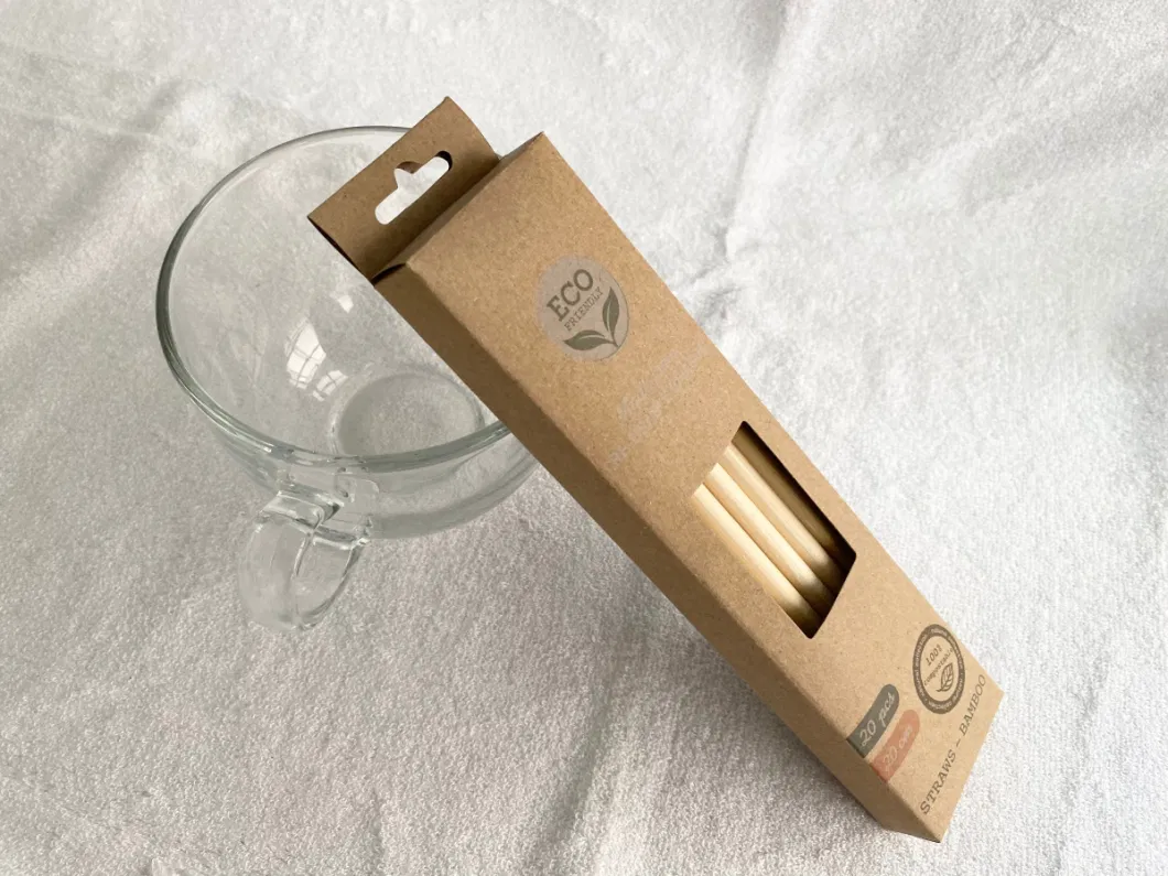 Disposable Bamboo Straw Eco-Friendly with Logo