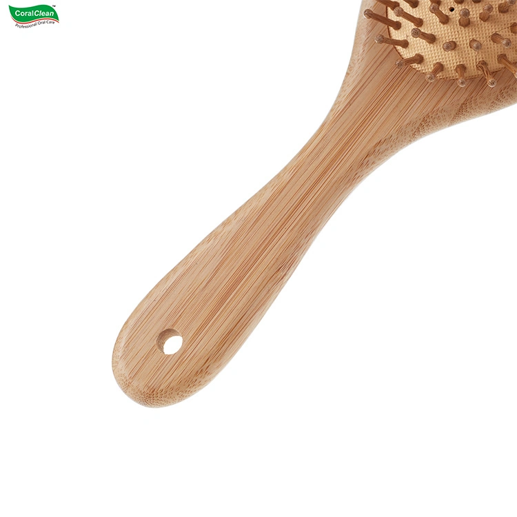 Air Massage Comb Wooden Handle Anti-Static Bamboo Hair Comb for Hair Care