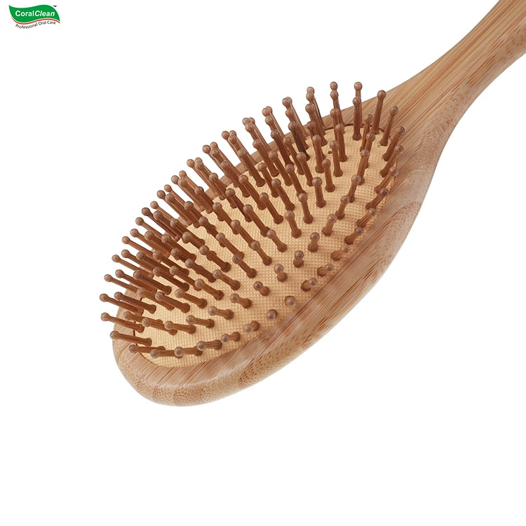 Air Massage Comb Wooden Handle Anti-Static Bamboo Hair Comb for Hair Care