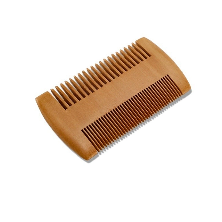 Perfect Facial Hair Comb Custom Logo Kit Beard Comb and Brush Set Mens Beard Shaping Tool Wooden Comb