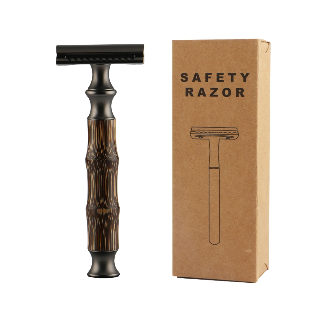 D671 Eco Bamboo Handle Double Edge Shaving Private Label Reusable Safety Razor