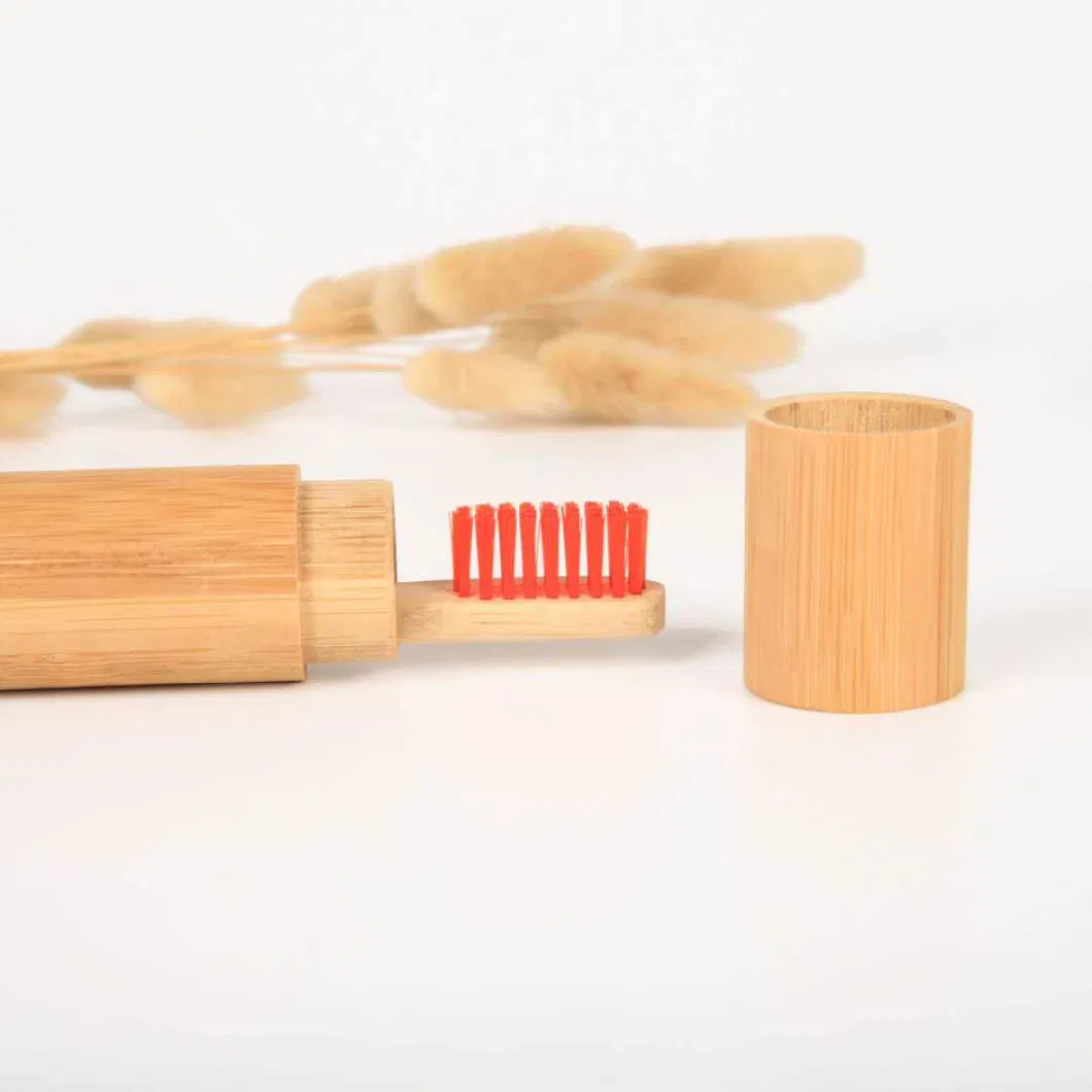 Zero-Waste Bamboo Toothbrush Travel Case Customized Logo