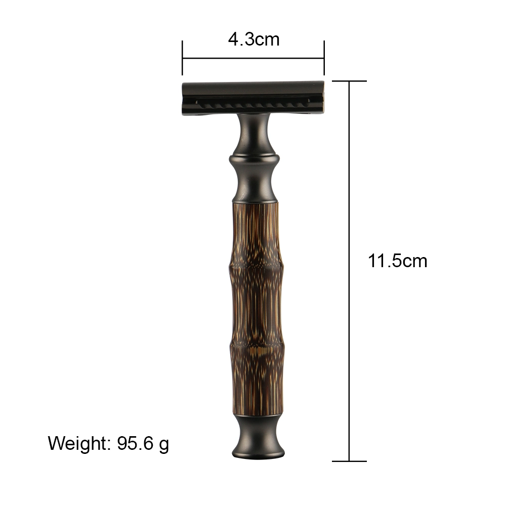 D671 Eco Bamboo Handle Double Edge Shaving Private Label Reusable Safety Razor