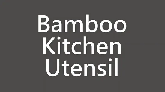 Bamboo Cutlery Flatware Spoon Knife Fork