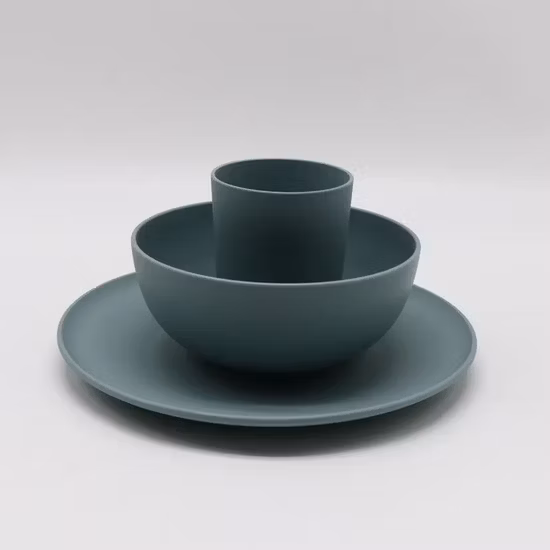 Eco Friendly Microwave Safe Cheap PLA Bamboo Cups and Plates and Bowls Cutlery Set